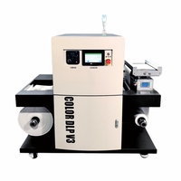 Imprimante d'étiquettes numériques couleur CMYK industrielle, machine d'impression d'étiquettes autocollantes en rouleau pour films PE, PET, PP