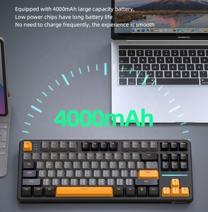 คีย์บอร์ดเกมมิ่งไร้สาย Attack Shark X87 แบบสามโหมด พร้อมคีย์แคป PBT พิมพ์ลายด้านข้าง และไฟ RGB - Product Image 5