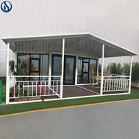 Maison conteneur extensible Honlu 2026 à double étage avec panneaux sandwich isolés pour hôtel, villa ou complexe hôtelier