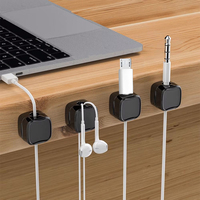 Clip de gestion de câbles magnétique portable sans soudure, accessoires de rangement multifonctionnels, clips pour câbles, chargeurs, écouteurs