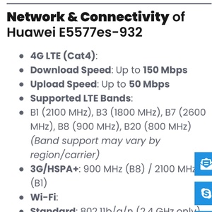 ปลดล็อค HUA WEI E5577-320 โมบายไวไฟ 2 LTE Cat4 Wi-Fi ความเร็วสูง 300Mbps - Product Image 4