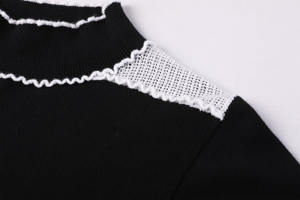 เสื้อสเวตเตอร์ถักแบบสวมหัวสำหรับผู้หญิงเสื้อถักแบบสวมหัวสำหรับฤดูใบไม้ร่วง - Product Image 2