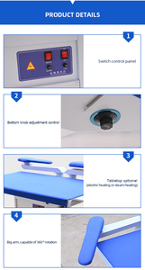 Table à repasser industrielle intégrée WH-21A avec aspiration et chaudière à vapeur, <span class=keywords><strong>machine</strong></span> à repasser textile à forte aspiration, livraison en 3-7 jours - Product Image 4