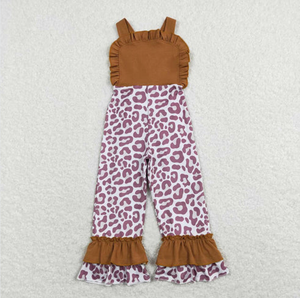 Conjunto de mono de pierna ancha con estampado floral de leopardo para hermanas, de la boutique Best Sister - Product Image 4
