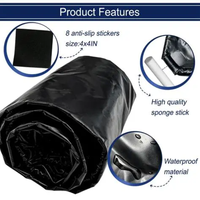 Tapis de lavage de voiture gonflable LIYUAN, vente en gros, tapis de garage, bâche de protection pour le nettoyage du sol