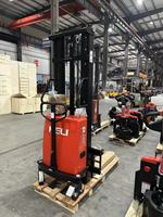 Nouveau transpalette semi-électrique Heli Mini pour entrepôt, 1,5 tonne, moteur DC CBS15J, avec chariot à fourches, pour la vente au détail