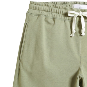 กางเกงขาสั้นผู้ชายเอวยางยืดผ้าฝ้ายปักโลโก้ตามสั่งขายส่ง คุณภาพสูง กางเกงขาสั้นผ้าฟลีซเรียบๆ สำหรับขาย - Product Image 6