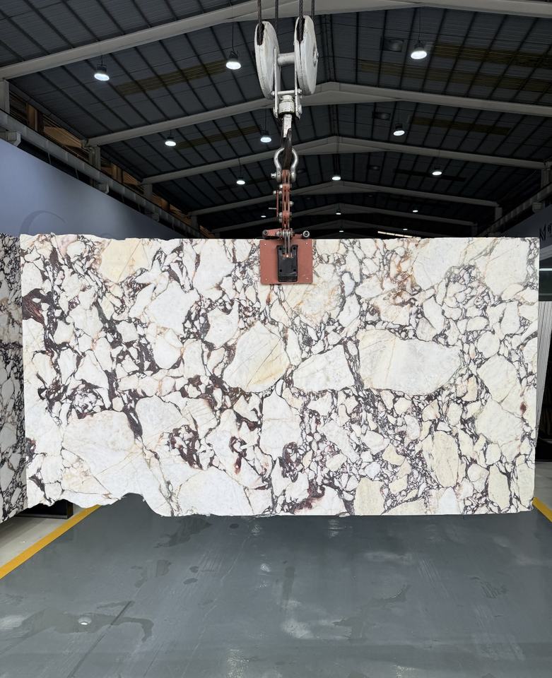 Slides Coloring Rare Color Royal Calacatta Viola Luxury Stone Polished Big Slab for ...