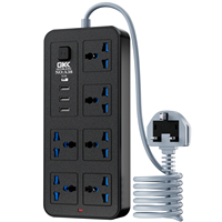 Regleta de alimentación USB de 6 tomas al por mayor de fábrica con servicio OEM ODM y certificación CE ROHS