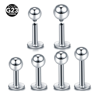 ASTM F136 G23 Titane Labret Anneaux Lip Monore Piercing Oreille Helix Stud Tragus Boucle D'oreille Cartilage À La Mode Mariages Enfants - Product Image 1