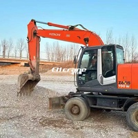 Excavatrice sur pneus Hitachi ZX190 d'occasion, 19 tonnes, modèles Hitachi ZX135, ZX120, ZX100, ZX130, ZX200, en vente