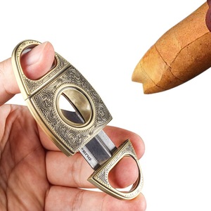 Cortador de Cigarros JOFI de Acero Inoxidable con Cuchilla en Forma de V, Portátil, de Aleación de Zinc, Forma Personalizada para Accesorios de Fumadores - Product Image 2