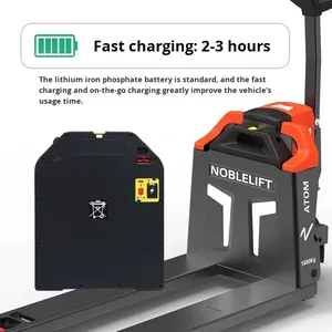 Empilhadeira Elétrica Noblelift Totalmente Automática Hidráulica 1.5/<span class=keywords><strong>2</strong></span>/3 Toneladas Pequena Bateria de Lítio 24V20Ah Modelo de Escala Estendida PWB - Product Image 4