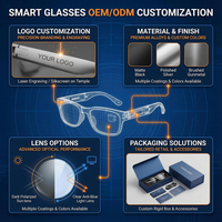 Lunettes intelligentes AR avec écran MicroLED 2000 nit, Bluetooth 5.3, traduction en temps réel, téléprompteur, appareil portable léger de 43 g