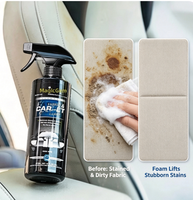 Nettoyant pour tapis de voiture, nettoyant pour sellerie intérieure, détachant, shampoing mousse sans eau, detailing automobile