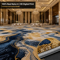 HENGJIU HENGJIU Tapis en Nylon 6 HD imprimé 100% |   Revêtement de sol en rouleau pour couloir d'hôtel, salle de bal, du mur au mur