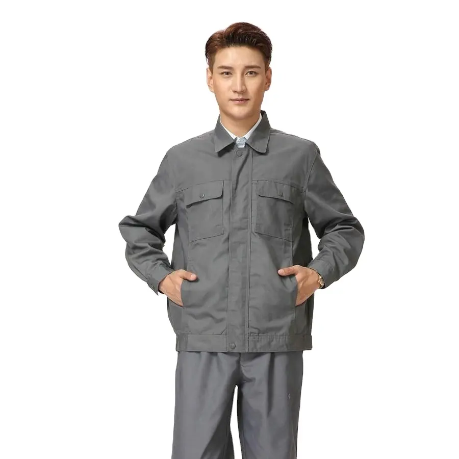 industrial factory worker uniform jacket and pants suit