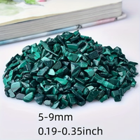 Pierres de malachite verte naturelle, éclats irréguliers, pierres roulées, gravier de pierres précieuses en vrac, cristaux non percés pour la fabrication de bijoux DIY et l'art en résine