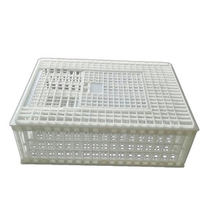 Plastic Poultry Farm Equipment Live Chicken Transport Transfer Crates Storage Turnover Boxes Cage for Transporting Chickens