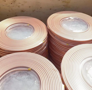 Tubo de cobre sin costura de venta directa de fábrica superventas para aire acondicionado y refrigeración tubo de bobina de tortitas - Product Image 2