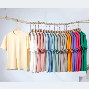 批发空白普通t恤定制丝网印刷数字标志品牌100棉t恤定制超大号男式t恤 - Product Image 4