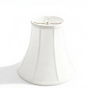 Abat-jour classique blanc plissé en forme de cloche avec raccord araignée, abat-jour de remplacement pour lampe de table, lampe sur pied, maison, hôtel - Product Image 1