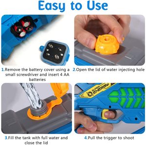 Tầm Xa súng nước điện cho trẻ em và người lớn nhựa game bắn súng nước cho bãi biển & Hồ bơi cho thanh thiếu niên & chàng trai - Product Image 5