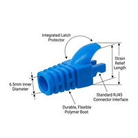 Protège-connecteurs RJ45 avec décharge de tension pour câbles Ethernet, protections de fiches réseau pour cordons de brassage Cat5e, Cat6, Cat6a