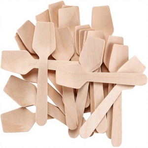Cuillères jetables personnalisées modernes en bois blanc pour la restauration et les événements – Vente en gros - Product Image 2