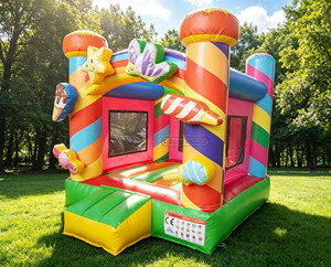 Lilytoys Châteaux gonflables commerciaux bon marché sur le thème des bonbons et de la crème glacée à vendre - Product Image 3