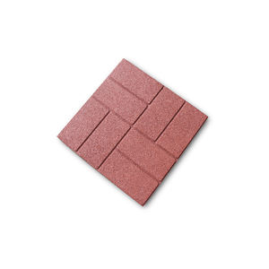 بلاط أرضيات مخصص للصالة الرياضية في الهواء الطلق 16 بوصة مربعة تصنعه بنفسك مزدوج السطح من المطاط Piso Para Gimnasio - Product Image 2