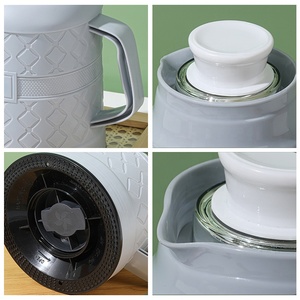 Flacons à <span class=keywords><strong>vide</strong></span> portables de grande capacité 1L et thermos réservoir intérieur en verre en plastique bouilloire à eau chaude bouteille théières avec poignée - Product Image 2