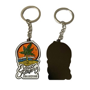 Design OME Factory Wholesale Custom <b>Brass</b> Keychain Cute 2D 3D Company Logo <b>Letter</b> Keyring Enamel Custom Metal Keychain - Product Image 1