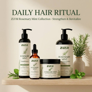 Wholesale Rosemary Mint Complete Hair Set <b>Shampoo</b> Conditioner Mask Scrub Oil Bulk ZLYM - Product Image 2