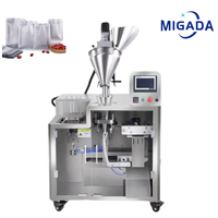 Machine d'emballage automatique de poudre en sachets préformés, idéale pour la poudre de café, la poudre de cacao, la poudre de chocolat et le matcha