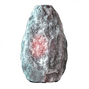 Himalayan Salt Lamp Natural Carved Gray Rock Salt Lamp With <b>Dimmer</b> Switch & Wooden Base Wholesale Grey Salt Table Lamp - Product Image 1