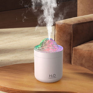 Mejor venta 500ml gran capacidad ultrasónico colorido llama atomizador Mini escritorio aire hidratación humidificador - Product Image 4