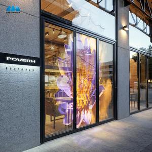 소매용 실내 P3.91 LED 플렉시블 디스플레이 LED 필름 스크린 투명 스크린 유리창 광고용 실외 LED 디스플레이 - Product Image 6