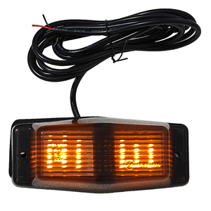 24V 앰버 화이트 <span class=keywords><strong>LED</strong></span> 프론트 그릴 라이트 더블 버너 폴 마커 램프 레트로 스카니아 벤츠 볼보 맨 트럭 로리용 - Product Image 3