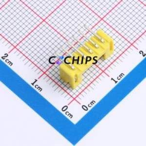 WAFER-PH2.0-6PWZ-H62 Wire-to-Board Pin Header Bent Lead Through Hole,P=2mm Connector 1x6P 2mm Right Angle Insert PH - Product Image 2