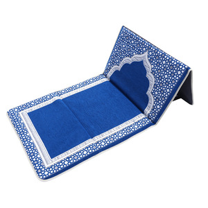 Tappetino da Preghiera Musulmano Pieghevole con Schienale, Spesso, Jacquard, Antiscivolo, per Viaggi e Moschea - Product Image 5