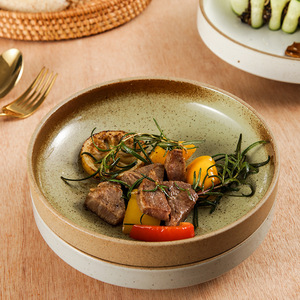 Elegante <span class=keywords><strong>di</strong></span> lusso 24 pezzi in porcellana goffrata ceramica bianca Set da pranzo stile bohémien pesce piatto <span class=keywords><strong>di</strong></span> <span class=keywords><strong>servizio</strong></span> per la casa a tema tropicale - Product Image 5