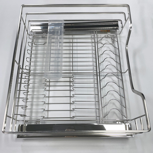Cesta extraíble de alambre de acero inoxidable de diseño moderno para cajones de cocina, fácil instalación en gabinetes, cesta deslizante de esquina para cocina - Product Image 2
