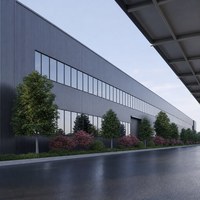 Entrepôt préfabriqué en structure métallique de Chongqing, bâtiment à ossature portique de couleur personnalisée, atelier d'usine