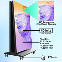 Solución LED Todo en Uno para Comercios Minoristas P1.86 TOP Vision, Sistema de Carteles Plegables Impermeables IP65 con 5 Años de Garantía
