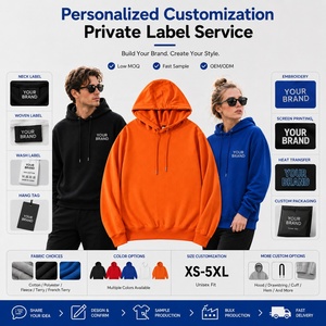 Sudadera con Capucha Unisex Personalizada con Logotipo, Tejido de Punto Suave Premium, Sudadera ODM para Impresión de Ropa de Marca OEM - Product Image 5
