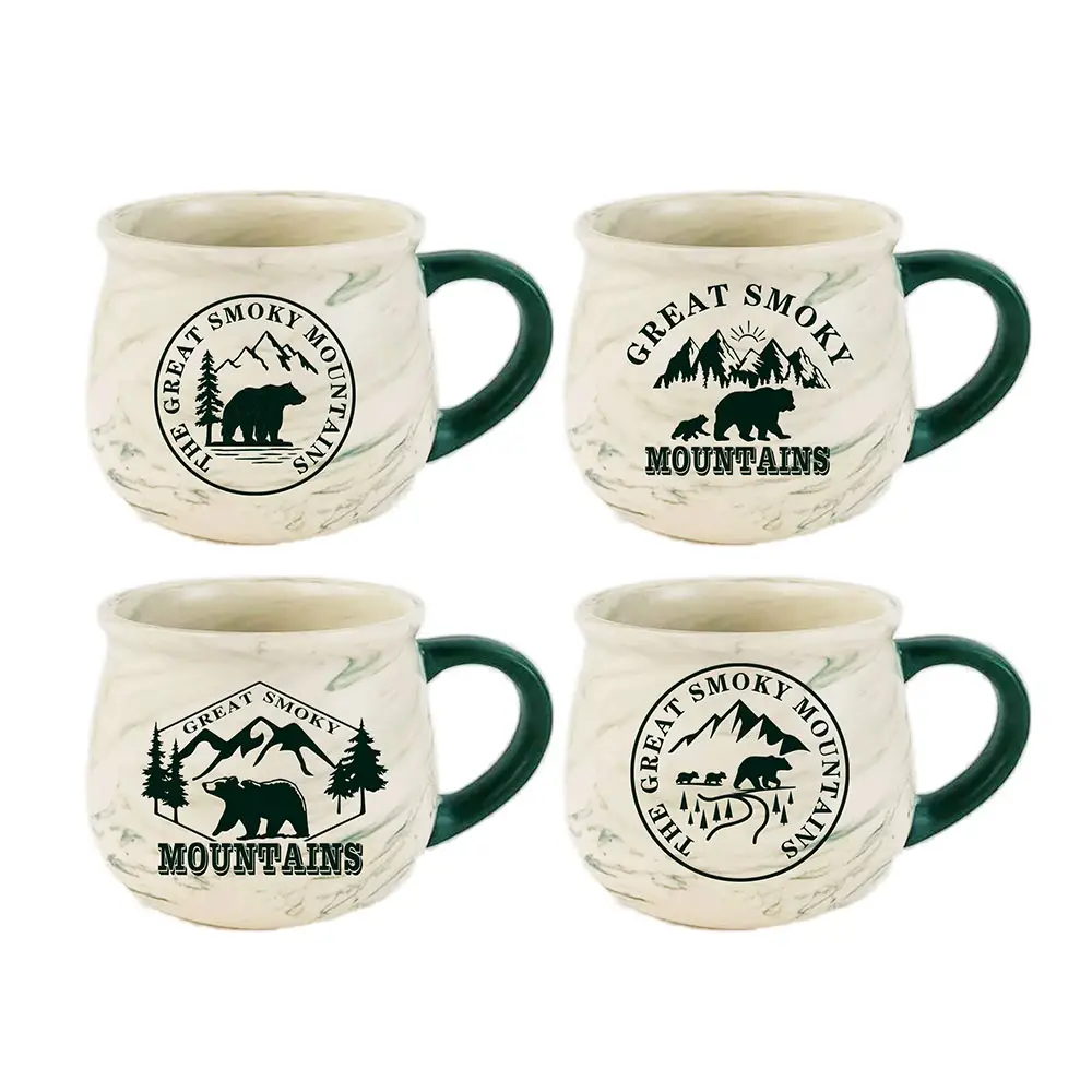 Custom ceramic Great Smoky Mountains Bear Mug