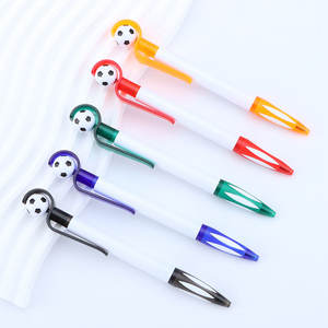 Pulpen Bola Sepak Plastik Kustom Kreatif, Pulpen Promosi Berputar, Pulpen Bola Sepak Penghilang Stres dengan Logo Cetak - Product Image 3