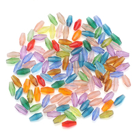 Perles de cristal 3x6mm 4x8mm 6x12mm, perles en verre à facettes biconiques longues, matériel de bricolage pour la fabrication de bijoux et accessoires de costume
