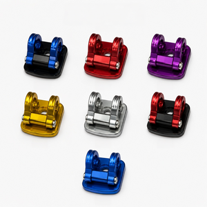 Pièces de moto, crochet pliable en aluminium pour scooter Giorno125, multicolores, anodisés, robustes, crochet pliable directement de l'usine - Product Image 1